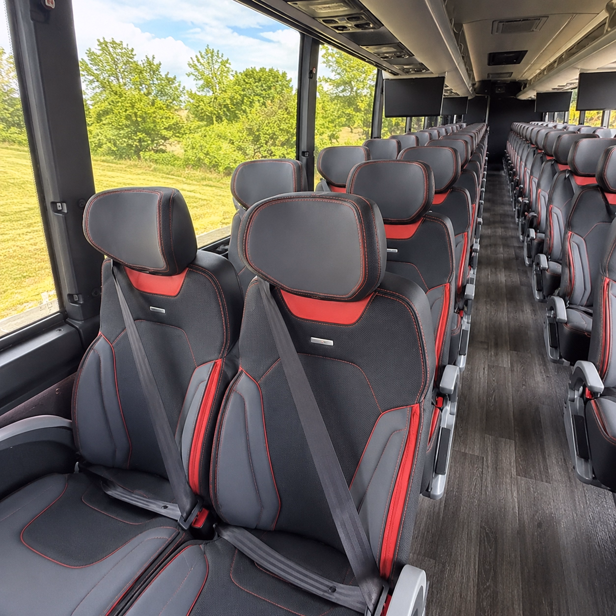 beaverton charter bus interior