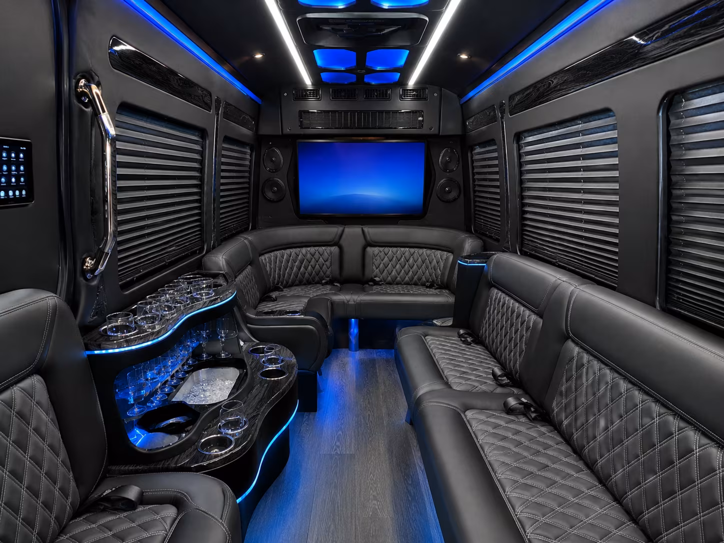 corporate event buses for team outings and client entertainment